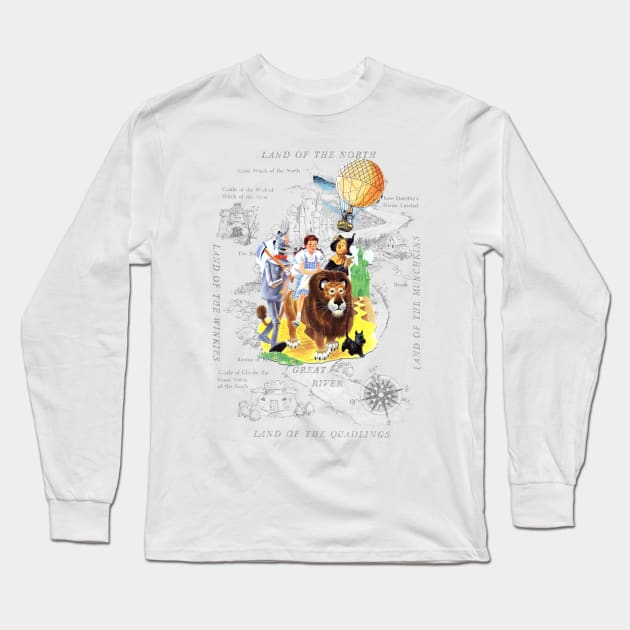 Vintage Wizard of Oz Classic Long Sleeve T-Shirt by Joaddo